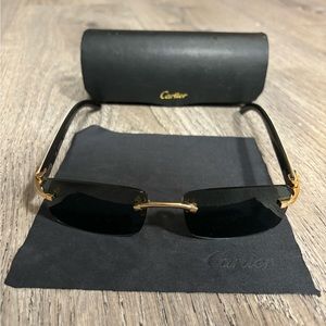 White Horn Buffalo Cartier Sunglasses